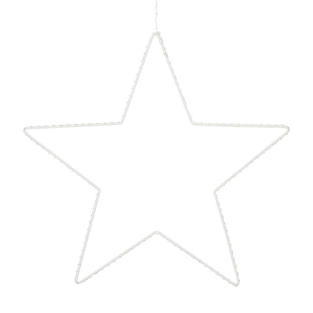 Spetebo Lampe décorative LED en forme d'étoile en bois, 30 cm, renne, support décoratif blanc chaud, Noël, Avent, hiver, table, éclairage décoratif à piles