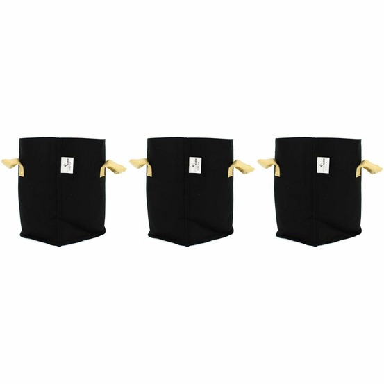 Pot de plantation textile 15 litres lot de 3