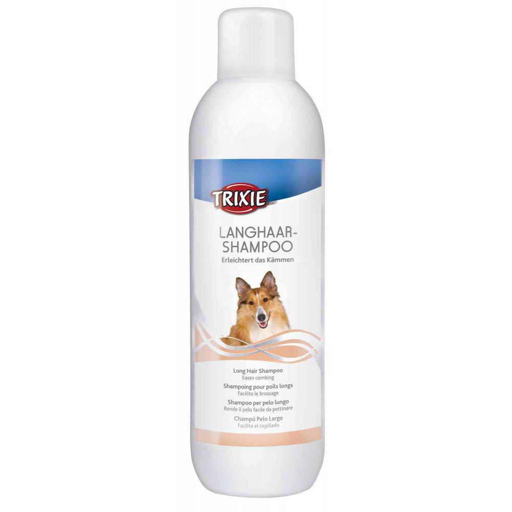 Shampoing 1 litre pour chien a poils longs