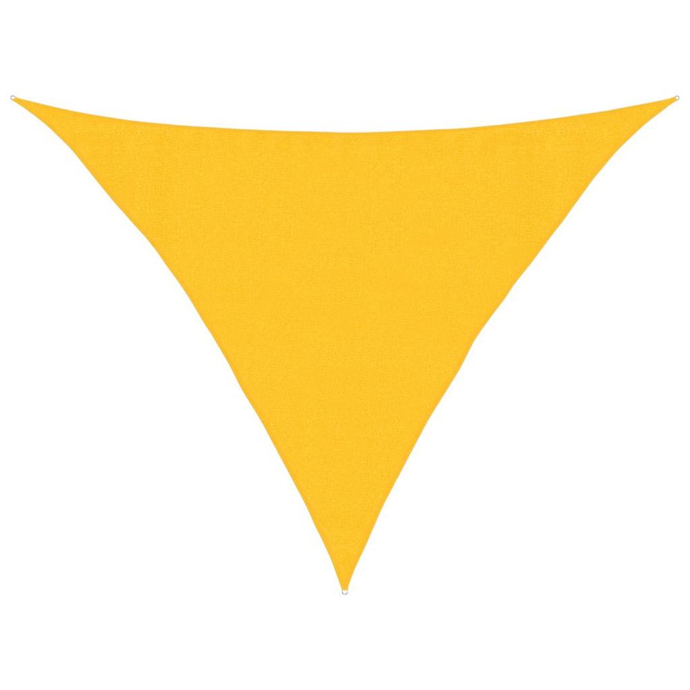 Voile d'ombrage 160 g/m² jaune 3,5x3,5x4,9 m pehd