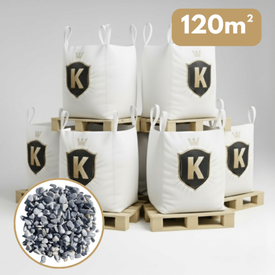 Galet gris bleu 15/25 mm – pack 6 big bag +/- 1,5t – 120 m²