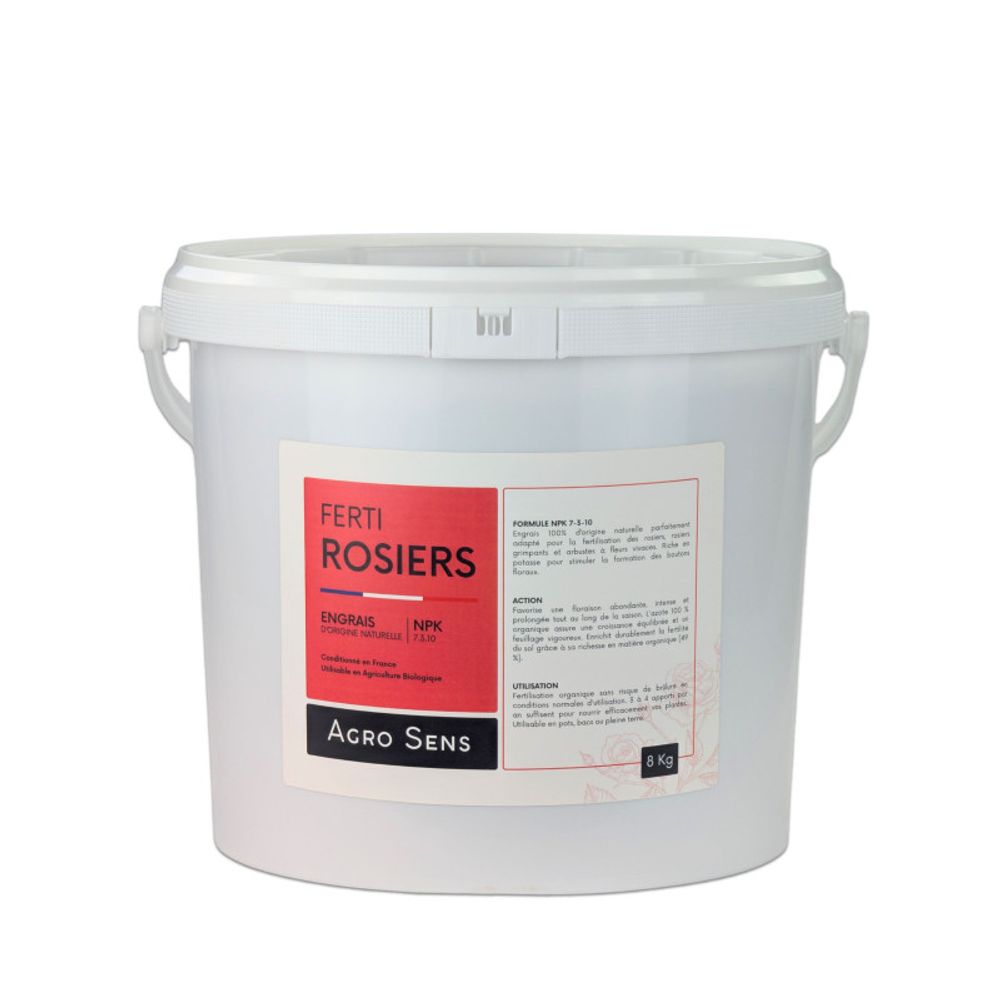 Ferti rosiers - engrais pour rosiers et plantes fleuries - seau 8 kg