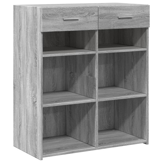 Buffet bahut commode armoire meuble de rangement organisateur cuisine salle de séjour salon sonoma 80 x 42,5 x 93 cm bois d'i