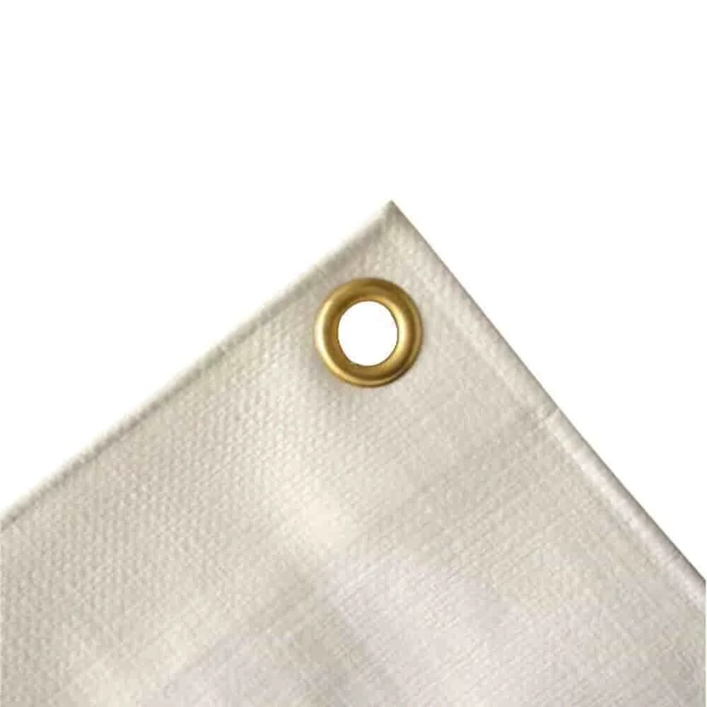 Bâche de protection 280g/m², blanche, bâche étanche, 8 x 10m (80m²)