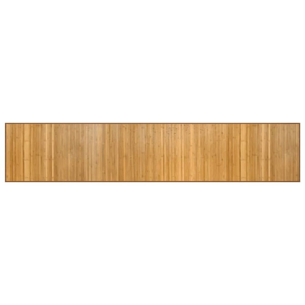 Tapis rectangulaire naturel 60x300 cm bambou