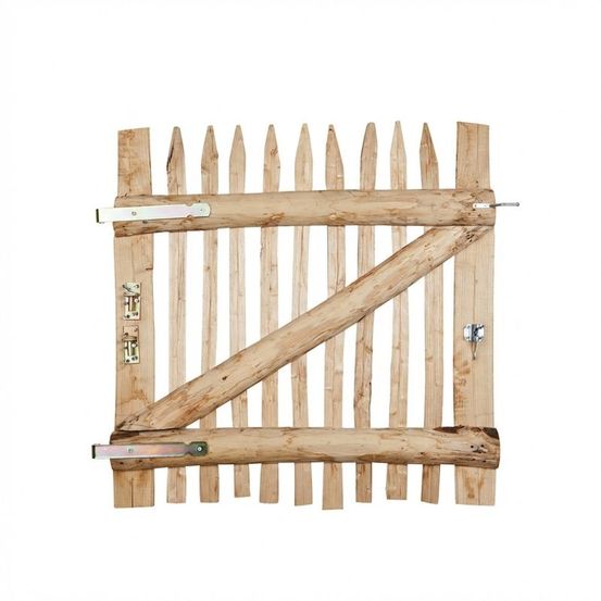 Portillon de jardin en châtaignier naturel – h : 100 cm cm