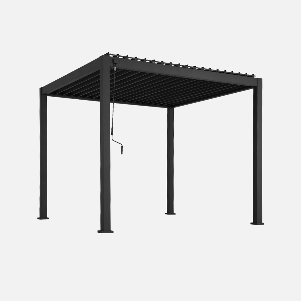 Pergola bioclimatique aluminium lames orientables 3x3m v2 triomphe
