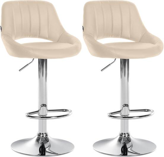 Lot de 2 tabourets de bar milet simili cuir c