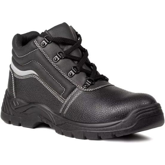 Chaussures de sécurité hautes nacrite s1p src en cuir fleur de vachette noir p37 b0911 t37