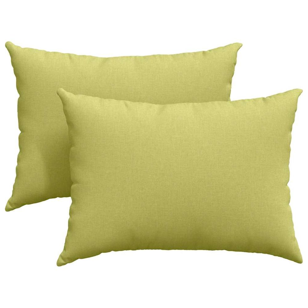 Coussins de canapé 2 pc tissu vert clair 70 x 50 cm