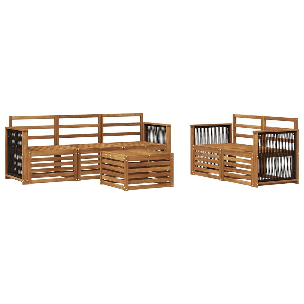 Ensemble de canapés d'extérieur 6 pc naturel