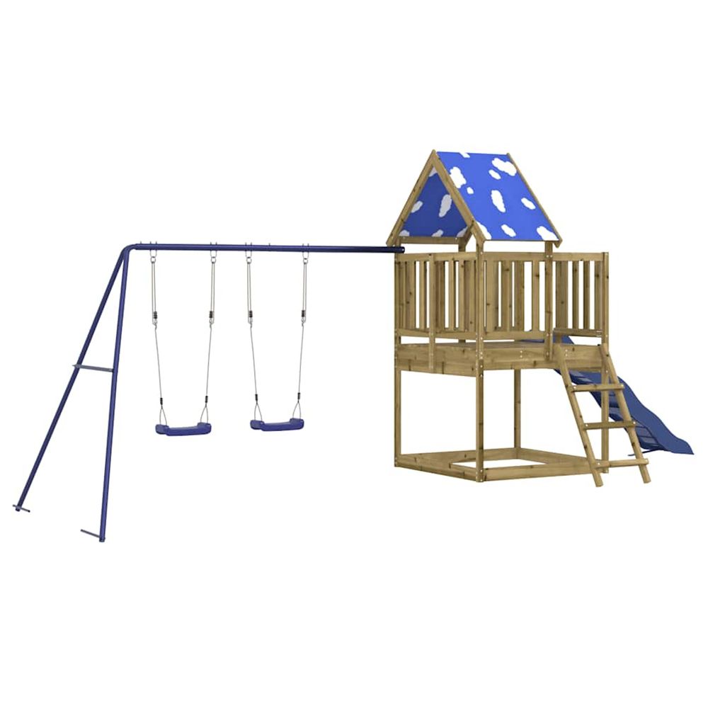 Aire de jeux d'extérieur bois de pin imprégné
