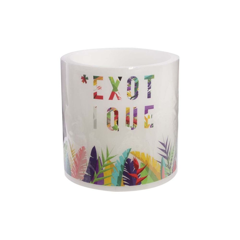 Bougie led exotique 15 cm exotique