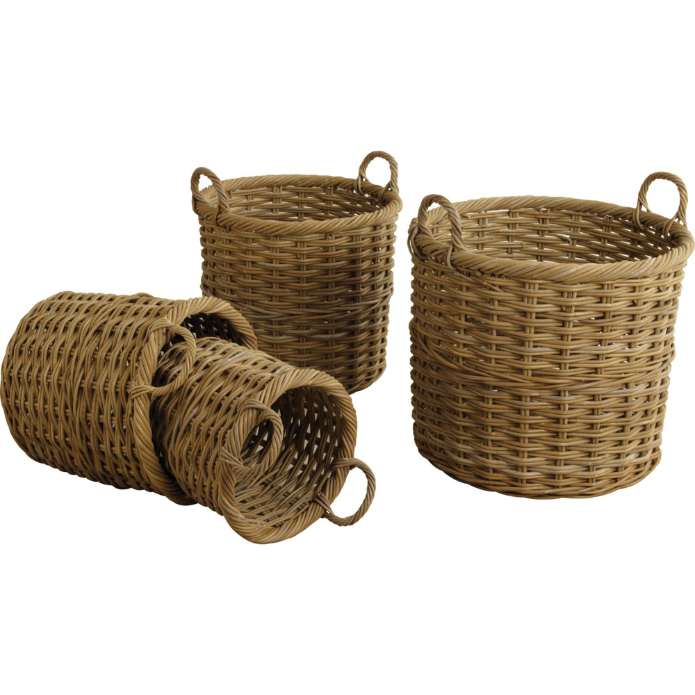 Cache-pots en poelet (lot de 4)