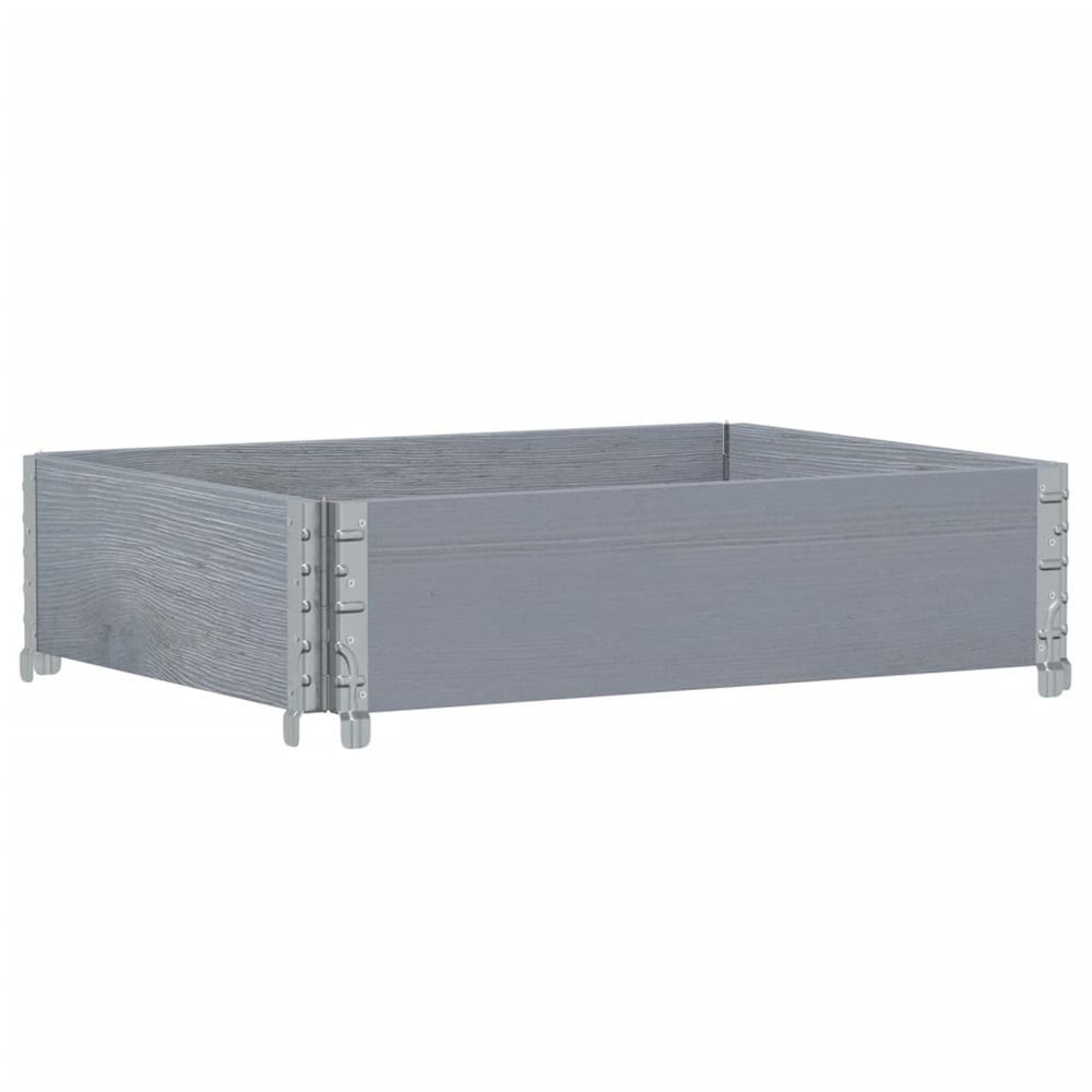 Collier de palette gris 80x60 cm bois de pin solide