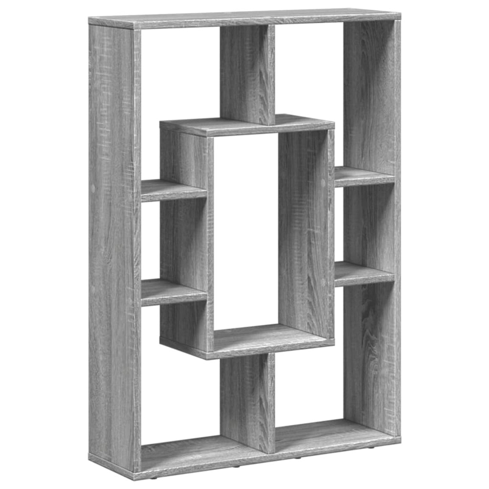 Bibliothèque sonoma gris 63x20x90 cm bois d'ingénierie