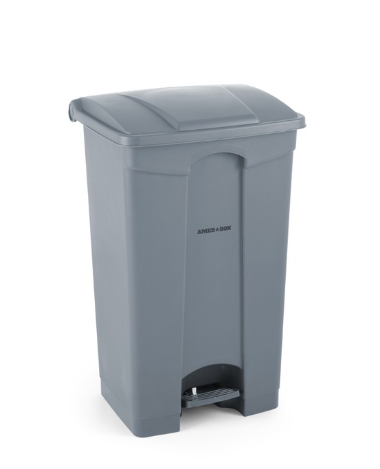 Poubelle à pédale amerbox 87l gris 500x410x(h)815mm - hendi