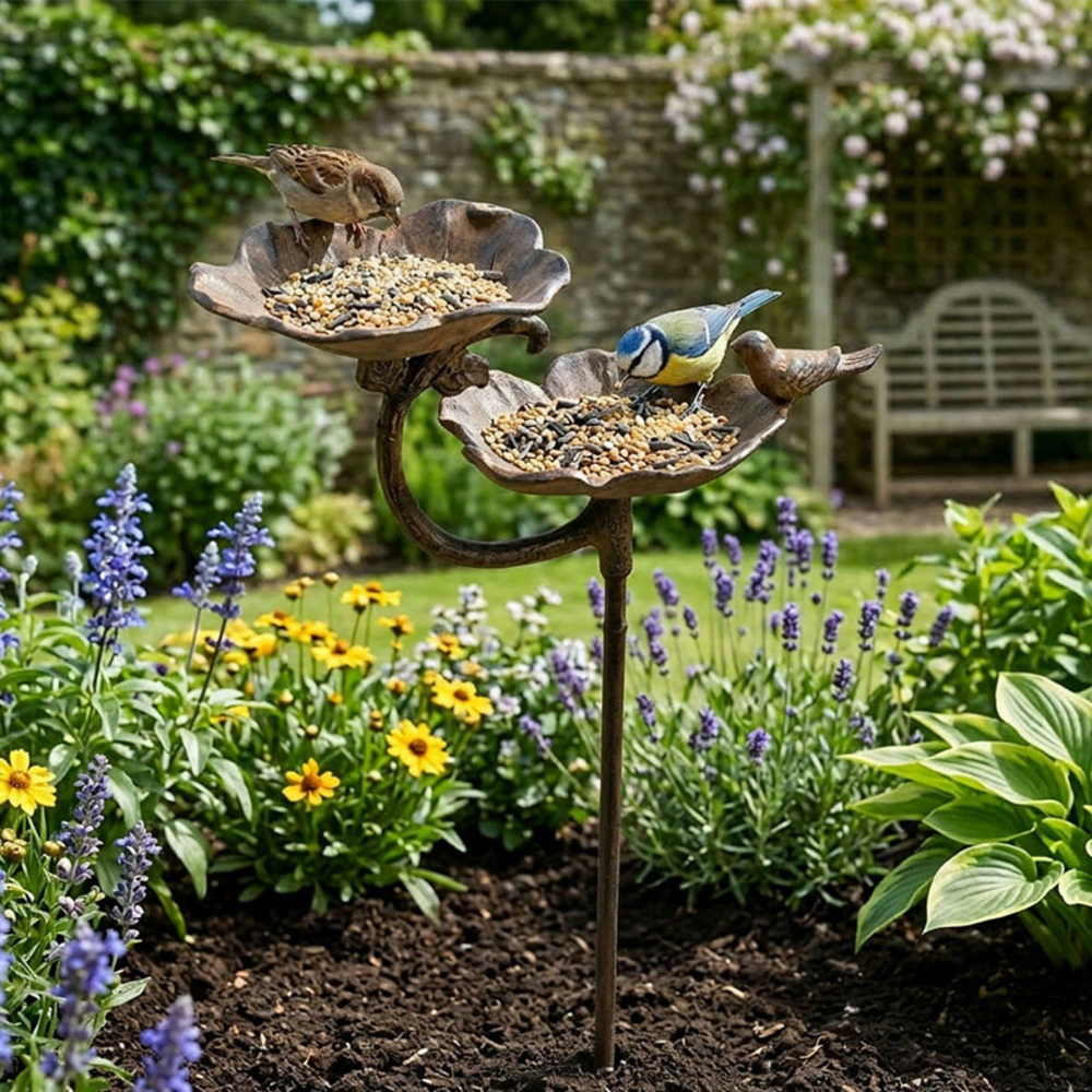 Double mangeoire à planter 93x29x15 cm