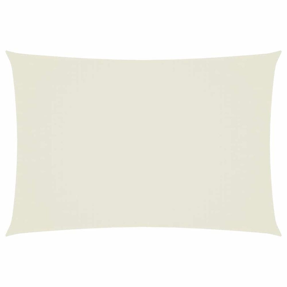 Voile de parasol tissu oxford rectangulaire 2,5x4,5 m crème