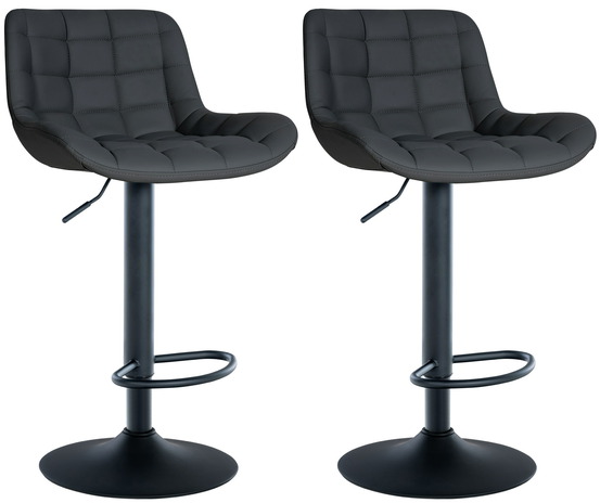 Lot de 2 tabourets de bar tover simili cuir