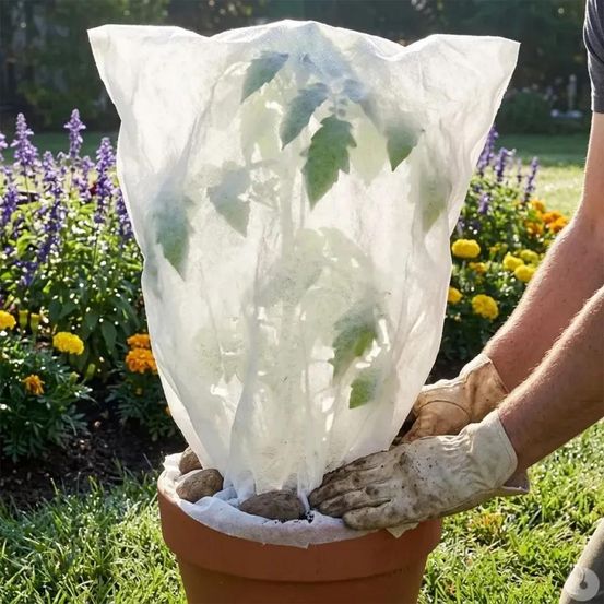 Couverture végétale non tissée 1x1,5m protection plantes