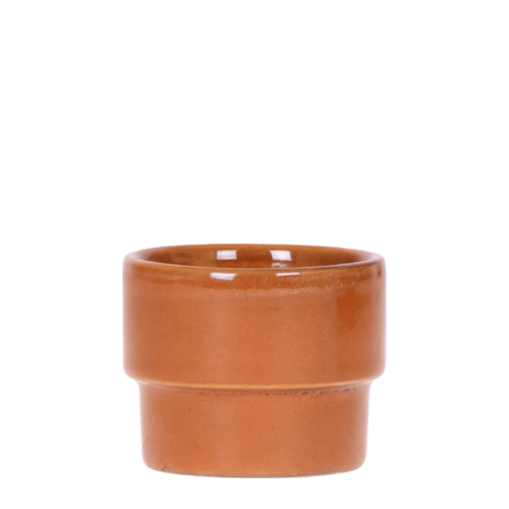 Cache-pot timeless orange - ø6 cm