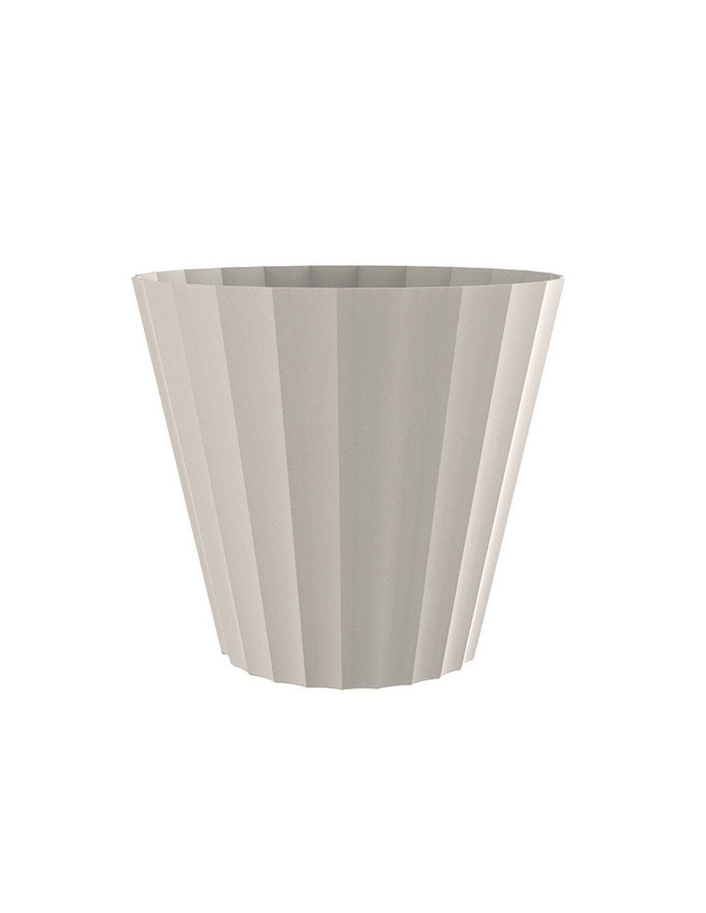 Pot de fleur doric couleur blanc cassé ø18x16cm