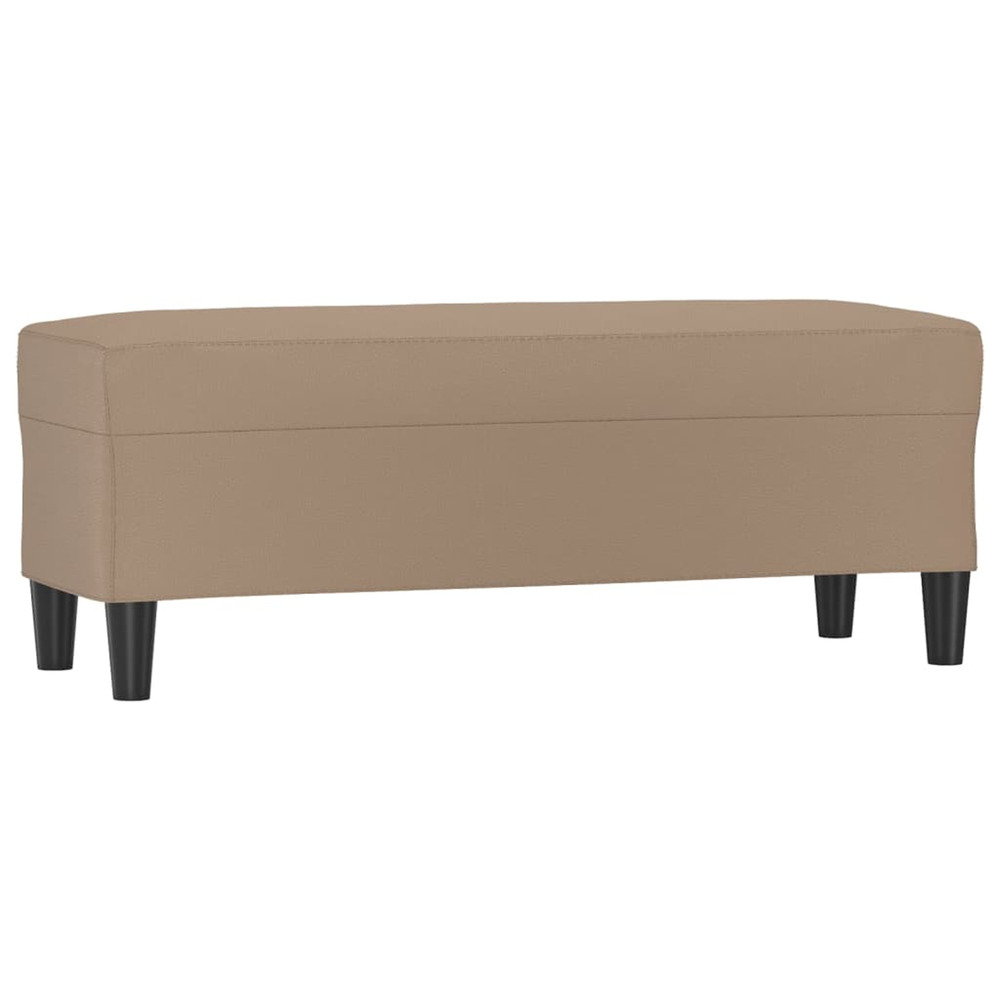 Banc cappuccino 100x35x41 cm similicuir