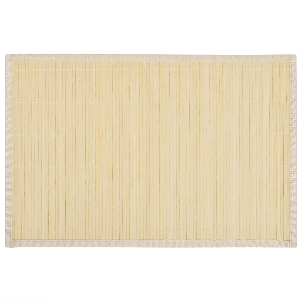6 Napperons en bambou 30 x 45 cm Nature