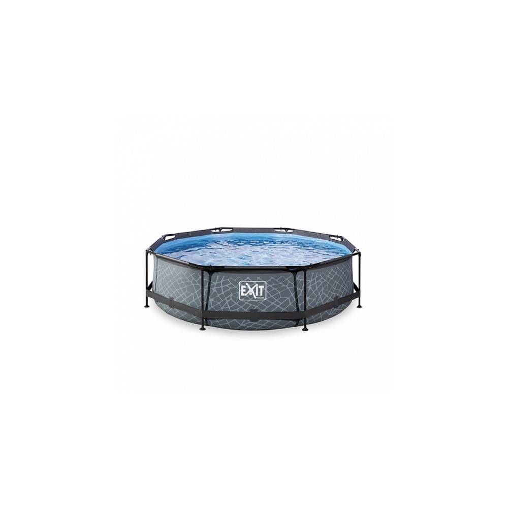 Piscine ø300x76cm (12v)  stone grise