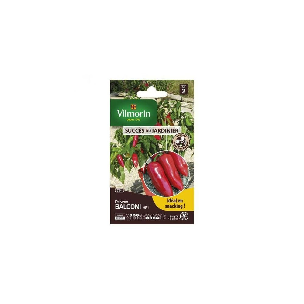 Sachets graines poivron balconi vilmorin