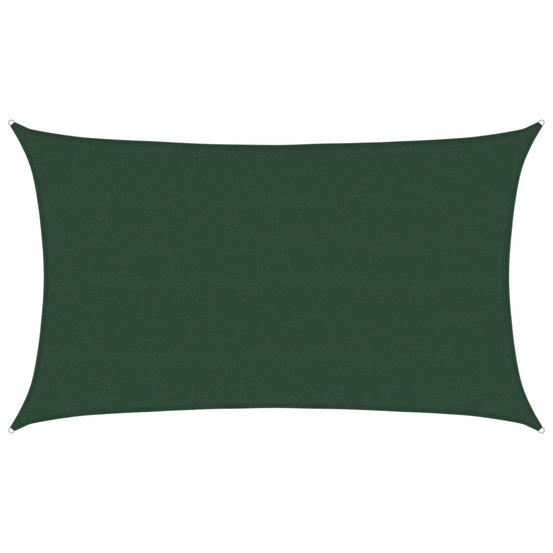 Voile d'ombrage 160 g/m² vert foncé 5x8 m pehd