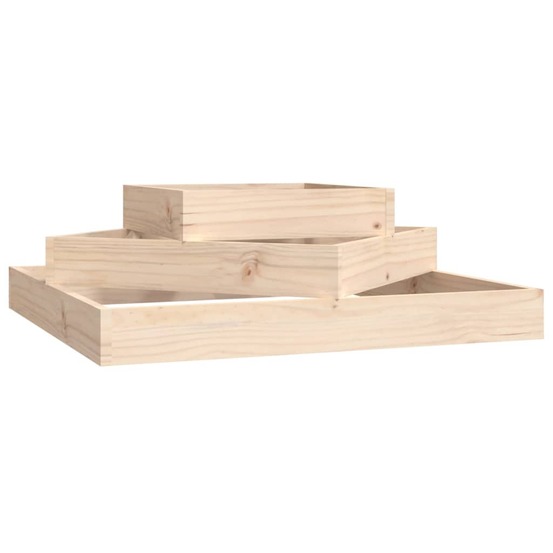 Jardinière 83x83x27 cm bois massif de pin