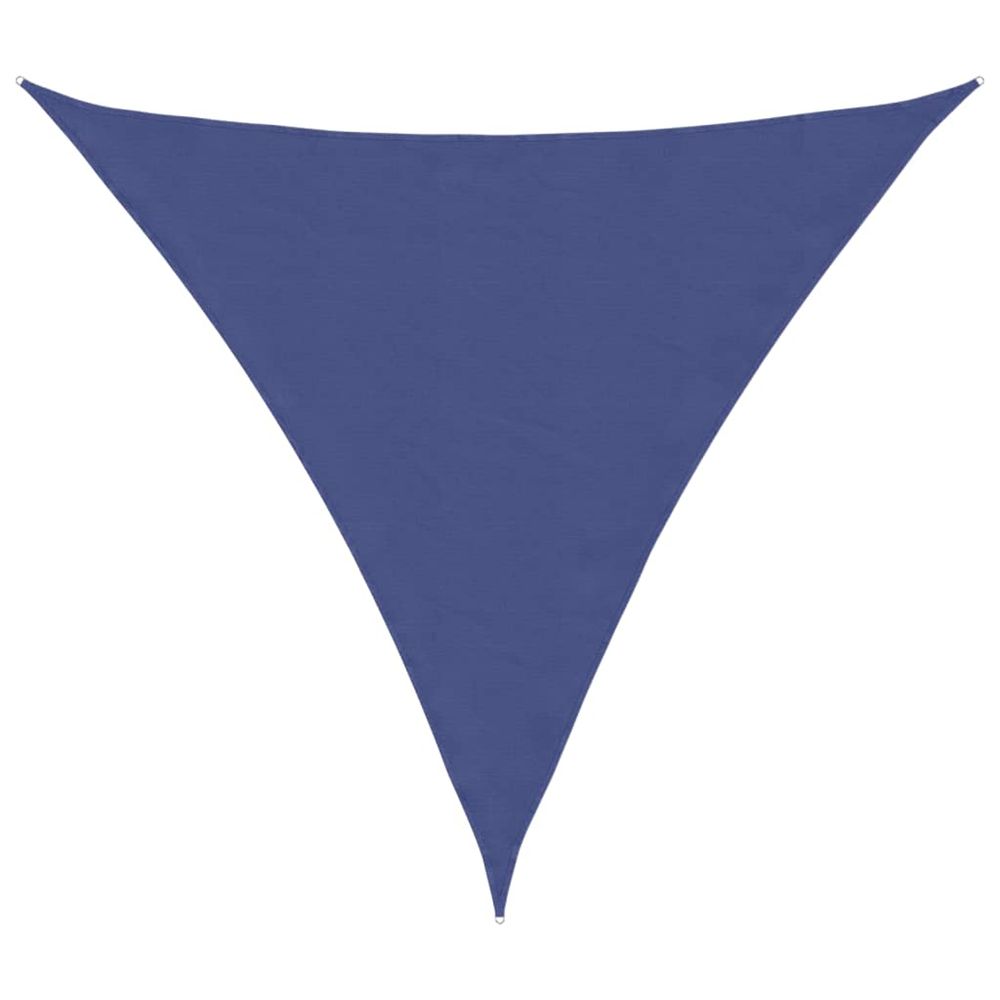 Voile de parasol tissu oxford triangulaire 3,6x3,6x3,6 m bleu