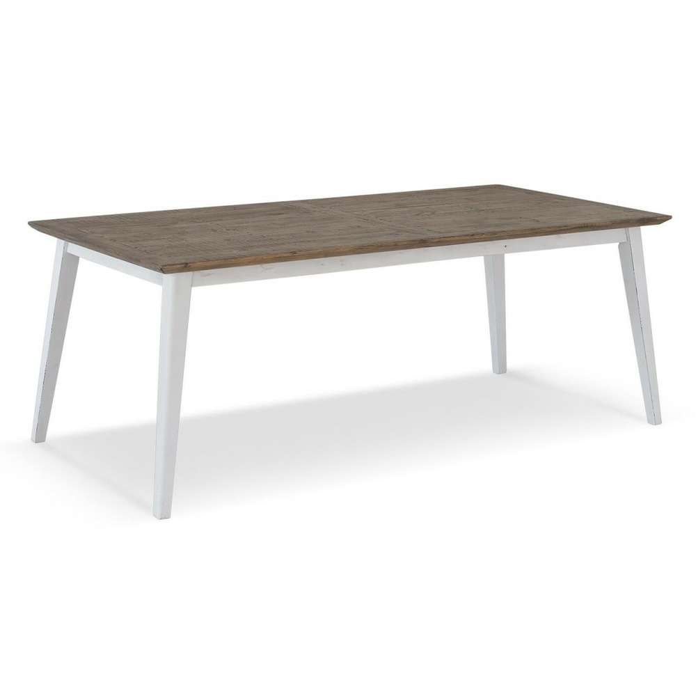 Table à manger bois blanc 200x100x77cm