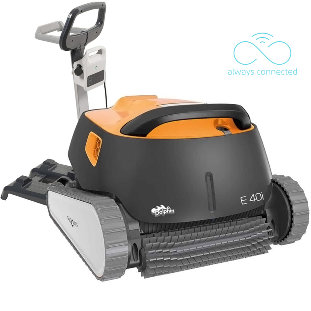 Robot electrique de piscine fond, parois et ligne d'eau avec chariot - e40i