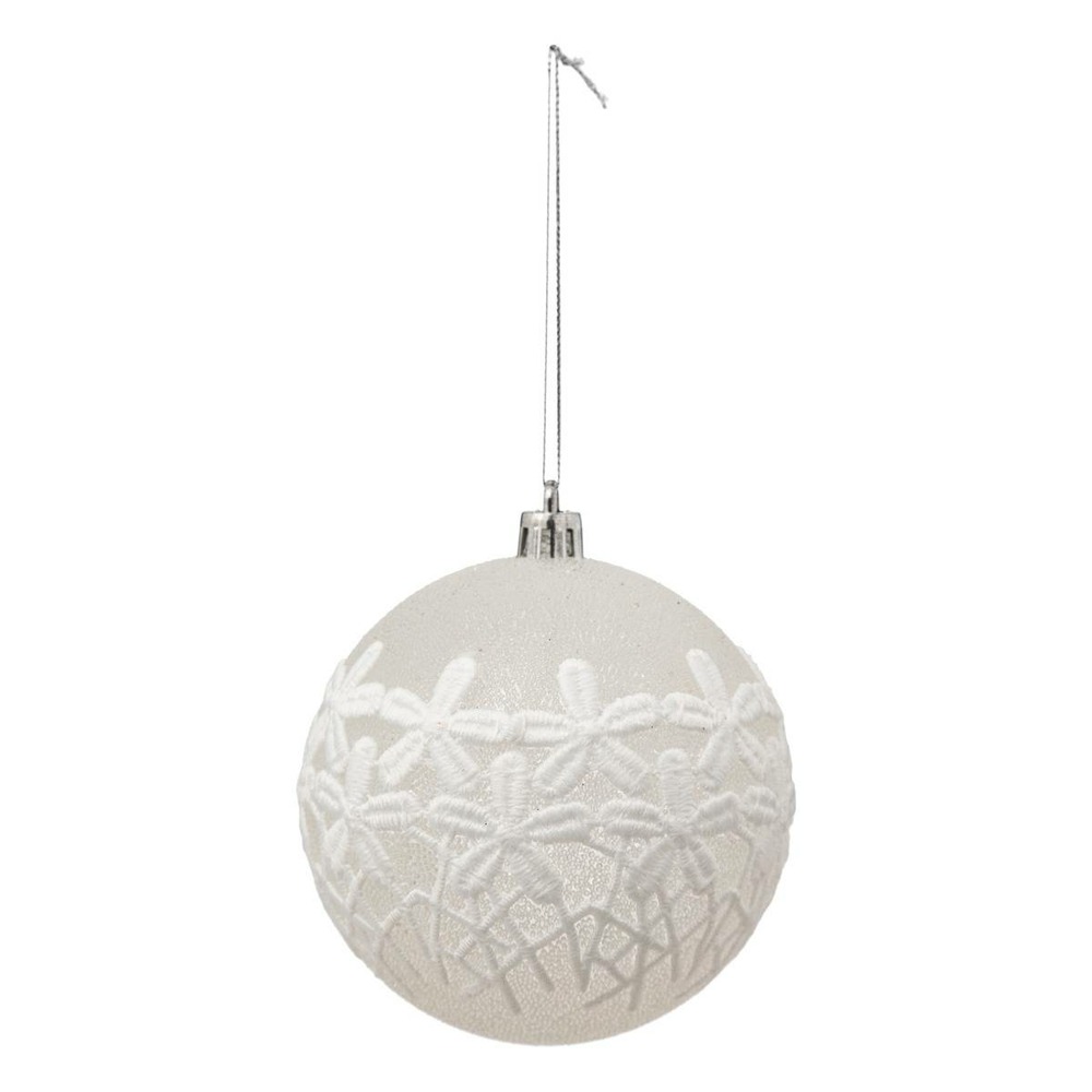 Bdn plast fleur dentelle d8cm