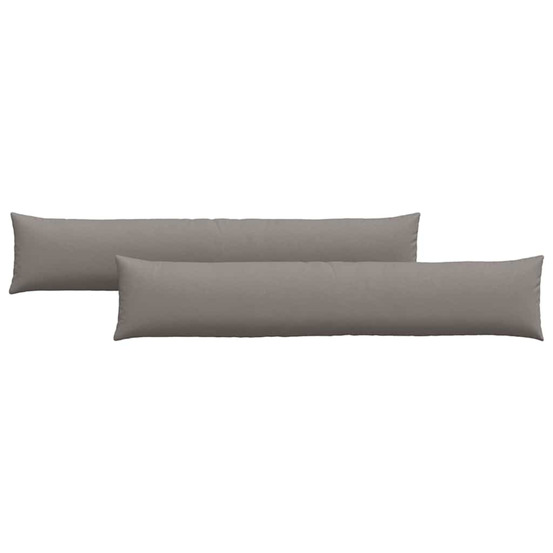 Coussins de canapé 2 pcs taupe 200 x 40 cm tissu