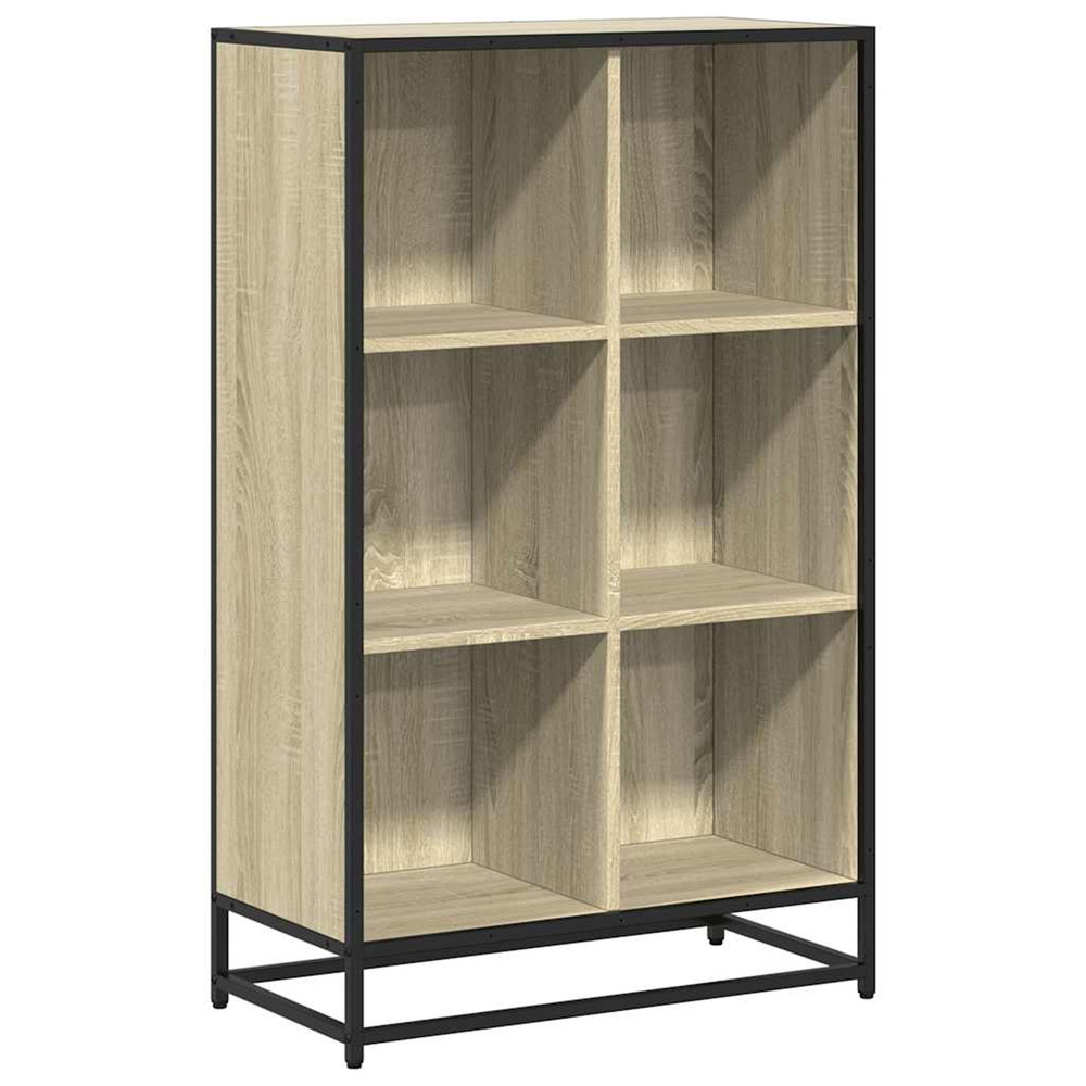 Bibliothèque chêne sonoma 65,5x33x107,5 cm bois d'ingénierie