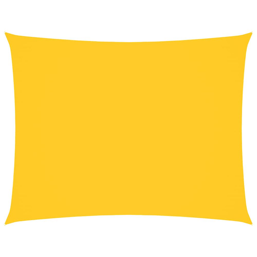 Voile de parasol tissu oxford rectangulaire 2x4 m jaune