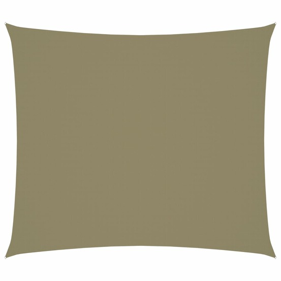 Voile toile d'ombrage parasol tissu oxford rectangulaire 2 x 2,5 m beige