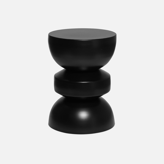 Table d'appoint, bout de canapé, table de chevet en métal, assa, ø32 x 43.5cm