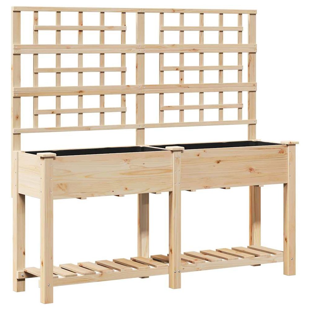 Cache-pot de jardin beige 161 x 46 x 152,5 cm