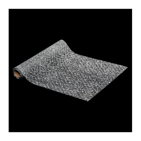 Chemin de table mesh argent sequin argenté 28 x 300 cm