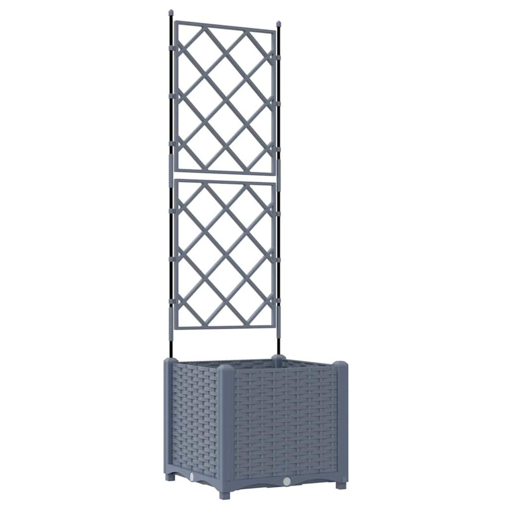 Cache-pot de jardin gris clair 40 x 40 x 143 cm pp