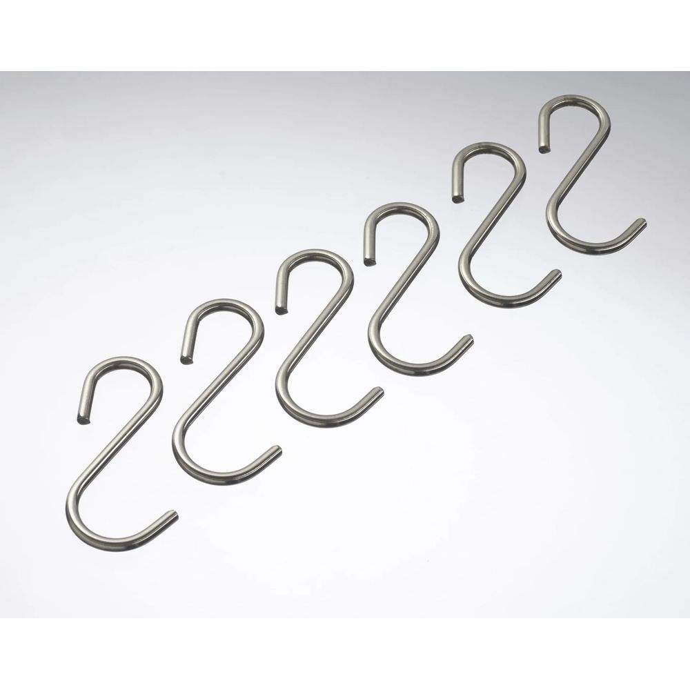Westfalia lot de 6 crochets en acier inoxydable