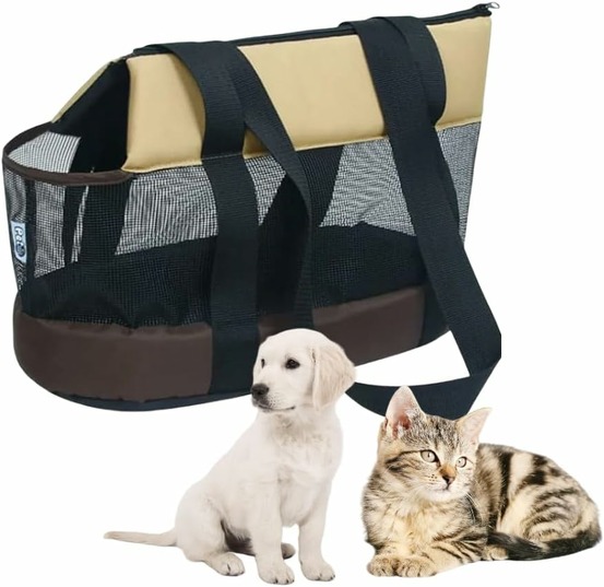 Sac à bandoulière respirant pour chat ou petit chien