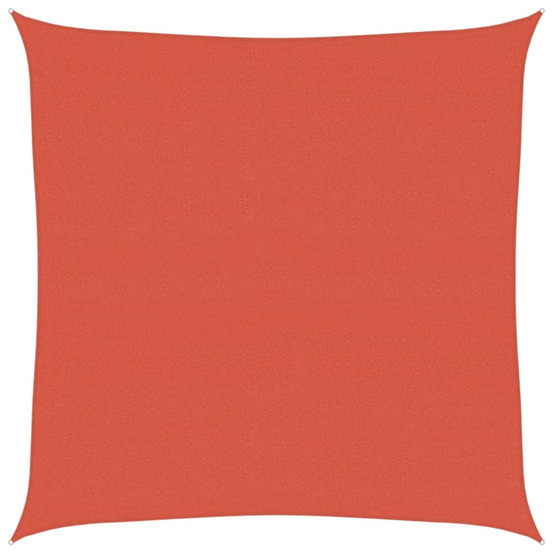 Voile d'ombrage 160 g/m² terre cuite 5x5 m pehd