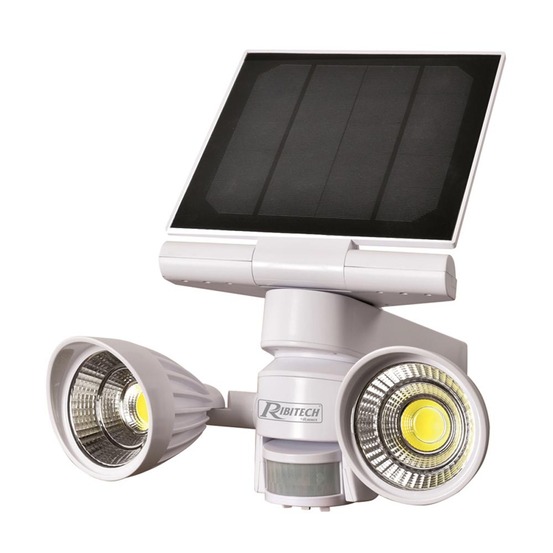 Spot solaire 2x5w led 600 lumens avec détect