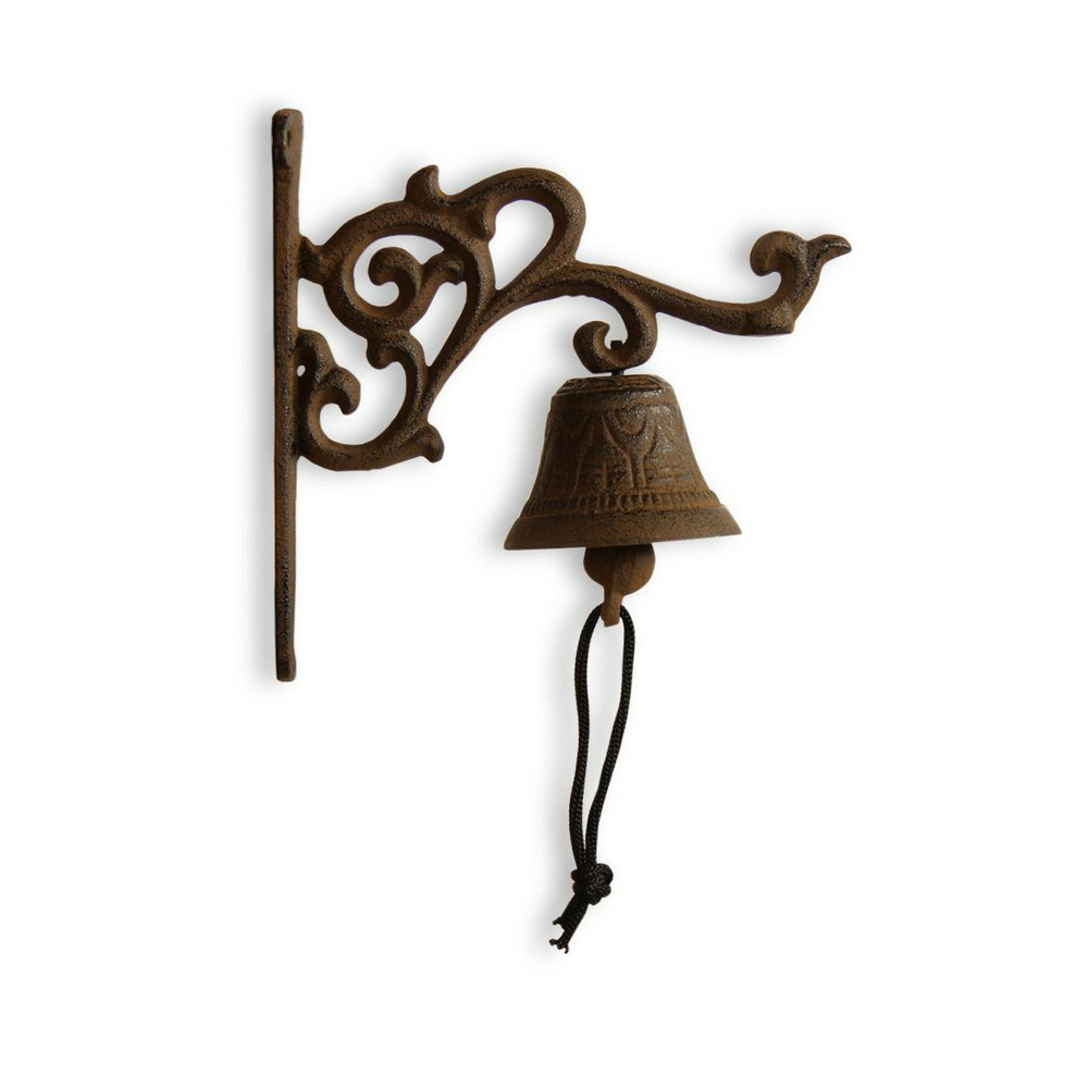 Cloche fonte fonte marron - décoration d'autrefois